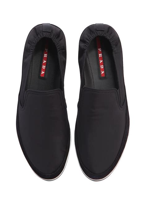 prada nylon trainer sneaker|Prada men's slip on sneakers.